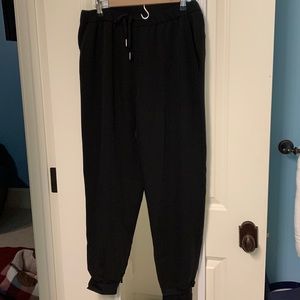Black jogger pants